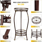 2 Tier Rustproof Iron Plant Stand - Image 2