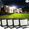 4Pack LED Flood Light Outdoor, 100W LED Work Light 11000lmwith 6FT US Plug by MUCLUD