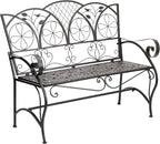 Alpine Corporation 45" Long Outdoor Metal Classic Bench - Image 4