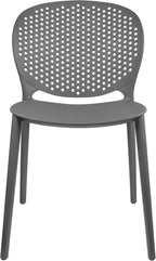 2xhome Patio Dining Chair | Modern Stackable Outdoor Pool Side Chair | Weather by 2xhome