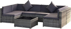 Outsunny 7-Piece Patio Furniture Sets Outdoor Wicker Conversation Sets All by Outsunny