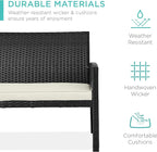 Best Choice Products 4-Piece Outdoor Wicker Patio Conversation Furniture Set - Image 3