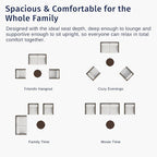 East Oak 4-Piece Patio Furniture Set | Life Chatter Outdoor Furniture | Coffee - Image 11