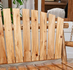 Outdoor Porch Swing Front Porch Hanging Wooden Bench Swing 2 Seat Chair - Image 7