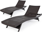 IDZO Katalina Chaise Lounge Set of 2-500lbs Support, UV Wicker, Ergonomic Wave - Image 7