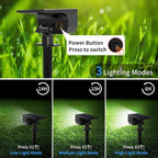 Solar Spot Lights Outdoor 2 Pack, Solar Landscape Spotlights Waterproof - Image 7