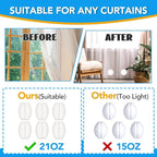 12 Pcs Shower Curtain Weights, Silicone Wrapped Heavy Duty Shower Curtain - Image 5