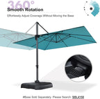 PURPLE LEAF 10' X 13' Patio Umbrella Outdoor Cantilever Rectangle Umbrella - Image 7