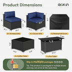 Aoxun 15 Piece Patio Furniture Set - Image 2