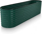 Plant & Plot Galvanized Raised Garden Beds Outdoor // 8×2×2 ft Planter Raised by PlantPlot