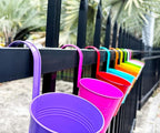 10 Pcs Fence Planters, Railing Planter Flower Pot - Image 6