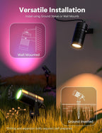Smart Landscape Lights, APP Controlled RGBCW Color Changing Spot Lights - Image 6