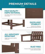 Ciokea HDPE Outdoor Dining Table - Image 4