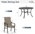 PHI VILLA Round Patio Dining Set - Image 9