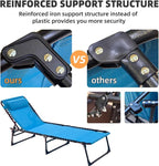 Folding Chaise Lounge Chair Bed - Image 9