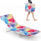 GYMAX Tanning Chair, 330lbs Capacity & Shoulder Strap, Portable Layout - Image 9
