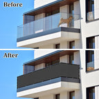 UPGRADE Privacy Screen 3' x 10' Fence Commercial Shade Cover - Image 2