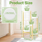 iDavosic.ly 5 Tier Bamboo Plant Stand Indoor Outdoor - Image 3