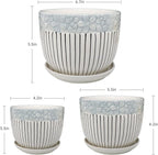 Ton Sin Grey Flower Pots, Texture Planter - Image 2