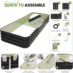 5-in-1 Adjustable Raised Garden Bed Kit | Galvanized Planter Boxes - Image 9