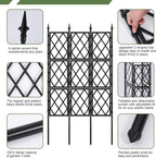 5.25FT Garden Trellis for Climbing Plants Outdoor, Metal Wall Lattice Climbing - Image 7