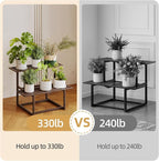 Metal Plant Stand, Foldable Heavy Duty Indoor, Window Iron Plant Shelf - Image 7