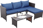 Valita Outdoor Furniture Set 3 Piece Patio Set Patio Conversation Sets Outdoor - Image 7
