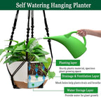 Hanging Planter Self Watering 10 Inch, 2 Pack Indoor Outdoor Hanging Baskets - Image 3