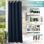 NICETOWN Bedroom Curtain for Patio Room Darkning 84 inch Long, Rustproof - Image 6
