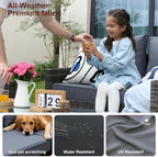 4-Piece Patio Furniture Set, Outdoor Wicker Patio Conversation Set - Image 6