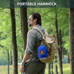 Camping Hammock with Net, Portable Lightweight Double Hammocks with Tree Straps - Image 5