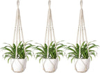 Mkono Macrame Plant Hanger Indoor Hanging Planter Basket by Mkono