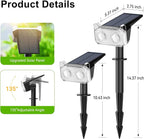 LETMY New Upgrade Solar Spot Lights Outdoor Waterproof - Image 9