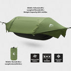Camping Hammock Tent with Mosquito Net & RainFly, 3 in 1 Waterproof Lightweight - Image 2