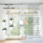 Hanging Planters 2 Tiers Metal Plant Hangers - Image 5