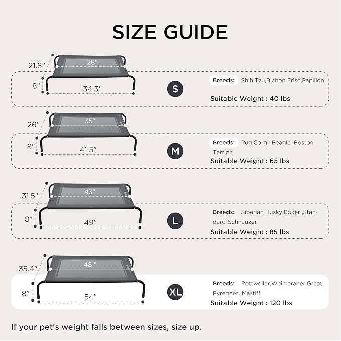 Bedsure Outdoor Elevated XL Dog Bed, Portable Indoor & Outdoor Cooling Raised - Image 6