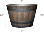 Classic Home and Garden S74CP5D-037R Whiskey Barrel Planter 5 Pack, Kentucky - Image 4