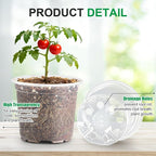 200 Pack 4 Inch Clear Plant pots - Image 3