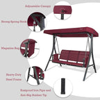 Kozyard Brenda 3-Seat Outdoor Porch Swing Glider, Patio Swing - Image 2