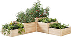 AMERLIFE 3-Tier Raised Garden Bed, 28 Inch Depth Fir Wood Planter Box by AMERLIFE