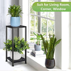 Plant Stand Indoor Outdoor Heavy Duty Wrought Iron Pedestal Stands Metal Plant - Image 5