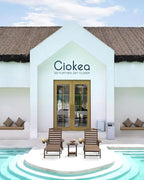 Ciokea Outdoor Lounge Chair Set of 4, All Weather Patio Chaise Lounge Chair - Image 2