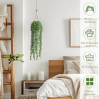 10 Pcs Artificial Succulents Hanging Plants, Fake String of Pearls Greenery - Image 4
