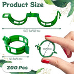 OJYUDD 200 Pcs Plant Support Clips, Plastic Plant Clips - Image 2