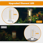 Solar Pathway Lights Outdoor 4 Packs, Bright Solar Path Light Outside Waterproof - Image 8