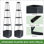 MQFORU 2 Packs Raised Garden Bed Tomato Planter - Image 8