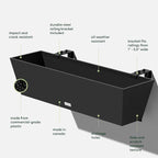 Veradek Pure Series Railing Planter - Image 3