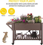 Aivituvin Raised Garden Bed on Wheels, Elevated Plant Boxes Outdoor Large - Image 6