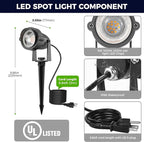 L LOHAS LED Green Spotlight Outdoor, Tree Spot Lights - Image 9