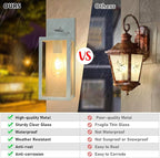 BesLowe 2-Pack Outdoor Wall Light Fixtures, Exterior Waterproof Wall Lanterns - Image 4
